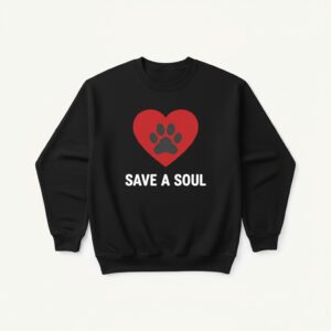 Talya Black SweatShirt Save A Soul