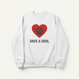 Talya White SweatShirt Save A Soul